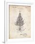 PP766-Vintage Parchment Christmas Tree Poster-Cole Borders-Framed Giclee Print