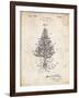 PP766-Vintage Parchment Christmas Tree Poster-Cole Borders-Framed Giclee Print