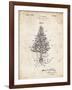 PP766-Vintage Parchment Christmas Tree Poster-Cole Borders-Framed Giclee Print