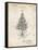 PP766-Vintage Parchment Christmas Tree Poster-Cole Borders-Framed Stretched Canvas