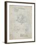 PP767-Antique Grid Parchment Circular Saw Patent Poster-Cole Borders-Framed Giclee Print
