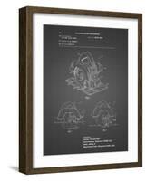 PP767-Black Grid Circular Saw Patent Poster-Cole Borders-Framed Giclee Print