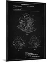 PP767-Vintage Black Circular Saw Patent Poster-Cole Borders-Mounted Premium Giclee Print