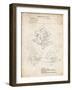 PP767-Vintage Parchment Circular Saw Patent Poster-Cole Borders-Framed Giclee Print