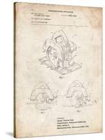 PP767-Vintage Parchment Circular Saw Patent Poster-Cole Borders-Stretched Canvas