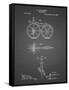 PP77-Black Grid First Bicycle 1866 Patent Poster-Cole Borders-Framed Stretched Canvas