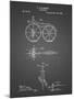 PP77-Black Grid First Bicycle 1866 Patent Poster-Cole Borders-Mounted Giclee Print
