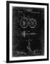 PP77-Black Grunge First Bicycle 1866 Patent Poster-Cole Borders-Framed Giclee Print