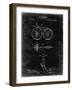 PP77-Black Grunge First Bicycle 1866 Patent Poster-Cole Borders-Framed Giclee Print