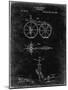 PP77-Black Grunge First Bicycle 1866 Patent Poster-Cole Borders-Mounted Giclee Print