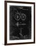 PP77-Black Grunge First Bicycle 1866 Patent Poster-Cole Borders-Framed Giclee Print