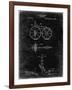 PP77-Black Grunge First Bicycle 1866 Patent Poster-Cole Borders-Framed Giclee Print