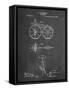 PP77-Chalkboard First Bicycle 1866 Patent Poster-Cole Borders-Framed Stretched Canvas