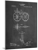 PP77-Chalkboard First Bicycle 1866 Patent Poster-Cole Borders-Mounted Giclee Print