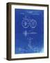 PP77-Faded Blueprint First Bicycle 1866 Patent Poster-Cole Borders-Framed Giclee Print