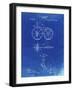 PP77-Faded Blueprint First Bicycle 1866 Patent Poster-Cole Borders-Framed Giclee Print