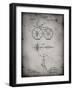 PP77-Faded Grey First Bicycle 1866 Patent Poster-Cole Borders-Framed Giclee Print