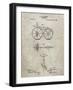 PP77-Sandstone First Bicycle 1866 Patent Poster-Cole Borders-Framed Giclee Print