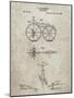 PP77-Sandstone First Bicycle 1866 Patent Poster-Cole Borders-Mounted Giclee Print