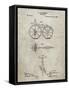 PP77-Sandstone First Bicycle 1866 Patent Poster-Cole Borders-Framed Stretched Canvas