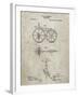 PP77-Sandstone First Bicycle 1866 Patent Poster-Cole Borders-Framed Giclee Print