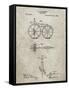 PP77-Sandstone First Bicycle 1866 Patent Poster-Cole Borders-Framed Stretched Canvas