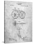 PP77-Slate First Bicycle 1866 Patent Poster-Cole Borders-Stretched Canvas