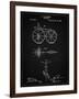 PP77-Vintage Black First Bicycle 1866 Patent Poster-Cole Borders-Framed Giclee Print