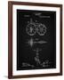 PP77-Vintage Black First Bicycle 1866 Patent Poster-Cole Borders-Framed Giclee Print