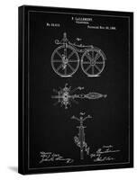 PP77-Vintage Black First Bicycle 1866 Patent Poster-Cole Borders-Framed Stretched Canvas