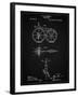 PP77-Vintage Black First Bicycle 1866 Patent Poster-Cole Borders-Framed Giclee Print