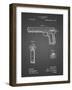 PP770-Black Grid Colt Automatic Pistol of 1900 Patent Poster-Cole Borders-Framed Giclee Print