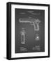 PP770-Black Grid Colt Automatic Pistol of 1900 Patent Poster-Cole Borders-Framed Giclee Print