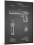 PP770-Black Grid Colt Automatic Pistol of 1900 Patent Poster-Cole Borders-Mounted Giclee Print