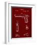 PP770-Burgundy Colt Automatic Pistol of 1900 Patent Poster-Cole Borders-Framed Giclee Print