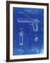 PP770-Faded Blueprint Colt Automatic Pistol of 1900 Patent Poster-Cole Borders-Framed Giclee Print