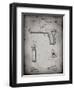 PP770-Faded Grey Colt Automatic Pistol of 1900 Patent Poster-Cole Borders-Framed Giclee Print