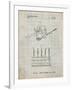 PP779-Antique Grid Parchment Dental Tools Patent Poster-Cole Borders-Framed Giclee Print