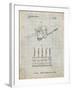 PP779-Antique Grid Parchment Dental Tools Patent Poster-Cole Borders-Framed Giclee Print