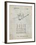 PP779-Antique Grid Parchment Dental Tools Patent Poster-Cole Borders-Framed Giclee Print