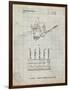 PP779-Antique Grid Parchment Dental Tools Patent Poster-Cole Borders-Framed Premium Giclee Print