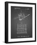 PP779-Black Grid Dental Tools Patent Poster-Cole Borders-Framed Giclee Print