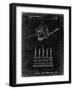 PP779-Black Grunge Dental Tools Patent Poster-Cole Borders-Framed Giclee Print