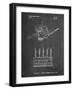 PP779-Chalkboard Dental Tools Patent Poster-Cole Borders-Framed Giclee Print