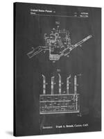 PP779-Chalkboard Dental Tools Patent Poster-Cole Borders-Stretched Canvas