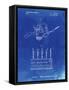 PP779-Faded Blueprint Dental Tools Patent Poster-Cole Borders-Framed Stretched Canvas