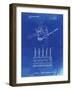 PP779-Faded Blueprint Dental Tools Patent Poster-Cole Borders-Framed Giclee Print