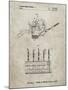 PP779-Sandstone Dental Tools Patent Poster-Cole Borders-Mounted Giclee Print