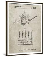 PP779-Sandstone Dental Tools Patent Poster-Cole Borders-Framed Premium Giclee Print