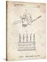 PP779-Vintage Parchment Dental Tools Patent Poster-Cole Borders-Stretched Canvas